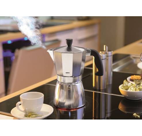 LUCINO Espressokoker aluminium 3 kopjes  GEFU