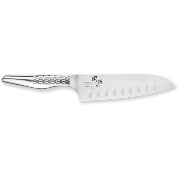 Seki Magoroku Shoso Santoku met groeven 16,5cm 