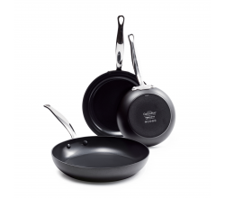 Cambridge Black 3-delige Set koekenpannen GreenPan