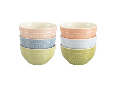 Macaron Keramische Kommenset 12 cm 6 stuk
