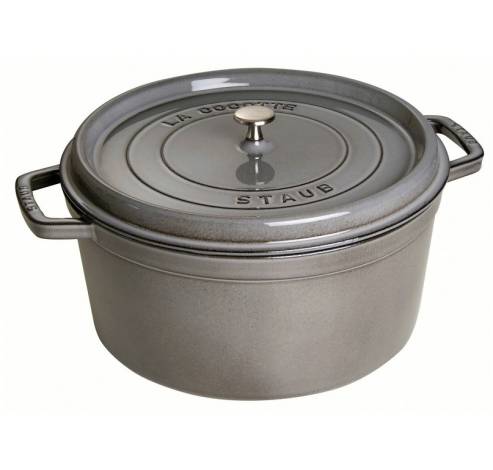 Ronde cocotte 14cm Grafietgrijs  Staub