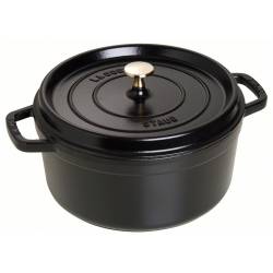 Ronde cocotte 18cm Zwart 