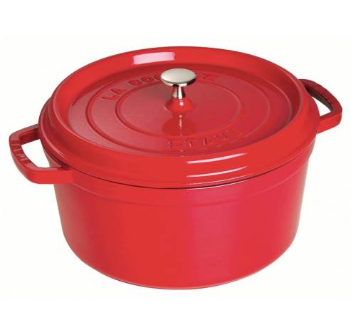 Ronde cocotte 30cm Kers  Staub