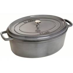 Ovale cocotte 31cm Grafietgrijs Staub