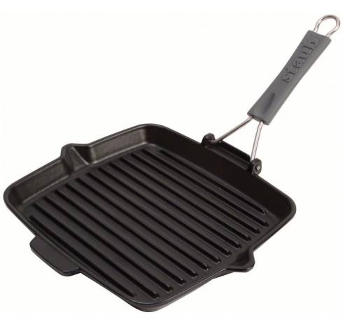 Grillpan 24x24cm Zwart  Staub