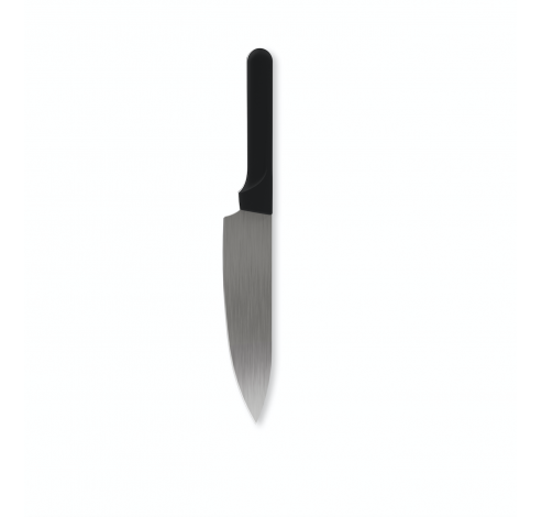 Olivia groot chef mes uit rvs zwart 35.5cm  Barbecook