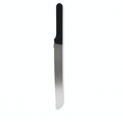 Olivia couteau à pain en inox noir 39.5cm  Barbecook