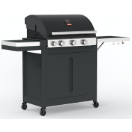 Stella 3201 barbecue à gaz noir avec armoires 174x59x119cm 