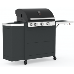 Barbecook Stella 3221 gasbarbecue zwart met lades 174x59x119cm 