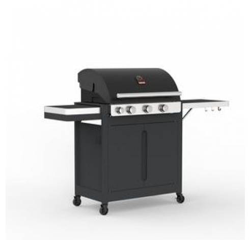 Stella 3221 gasbarbecue zwart met lades 174x59x119cm  Barbecook