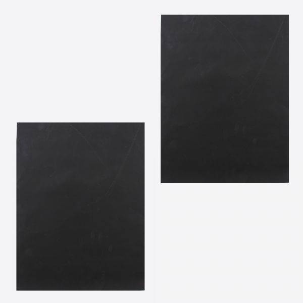 Set van 2 grillmatten zwart 40x33cm 