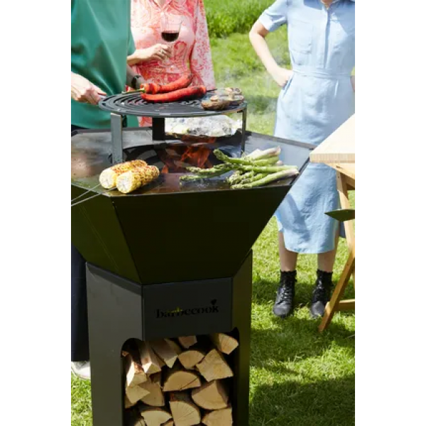 Barbecook Nestor Original houtbarbecue uit gegalvaniseerd staal zwart 92x92x101cm
