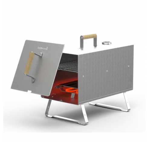 Otto 2.0 elektrische rookoven uit rvs 26x26x47cm  Barbecook