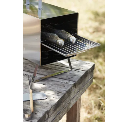 Otto 2.0 elektrische rookoven uit rvs 26x26x47cm  Barbecook