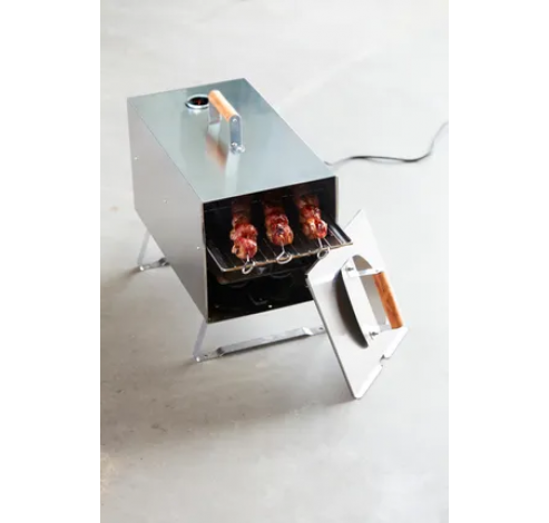 Otto 2.0 elektrische rookoven uit rvs 26x26x47cm  Barbecook