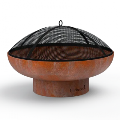 pare-étincelles en métal noir 75 cm  Barbecook