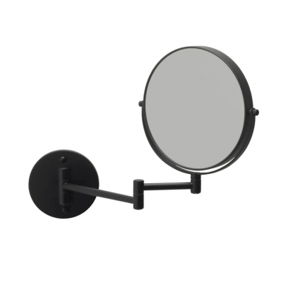 Forte Dubbelzijdige wand make-up spiegel Black  Aquanova