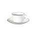 ESPRESSO-CUP WITH SAUCER (70 ML) BLACK LINE 