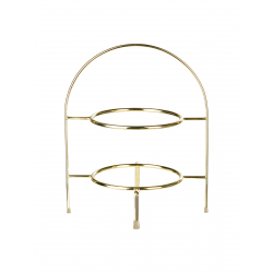 Etagere 2-laags 28cm Goud 