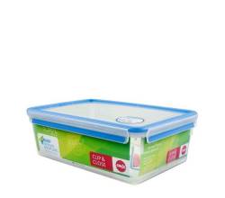 Clip&Close bewaardoos rechthoekig 5,5L blauw Emsa