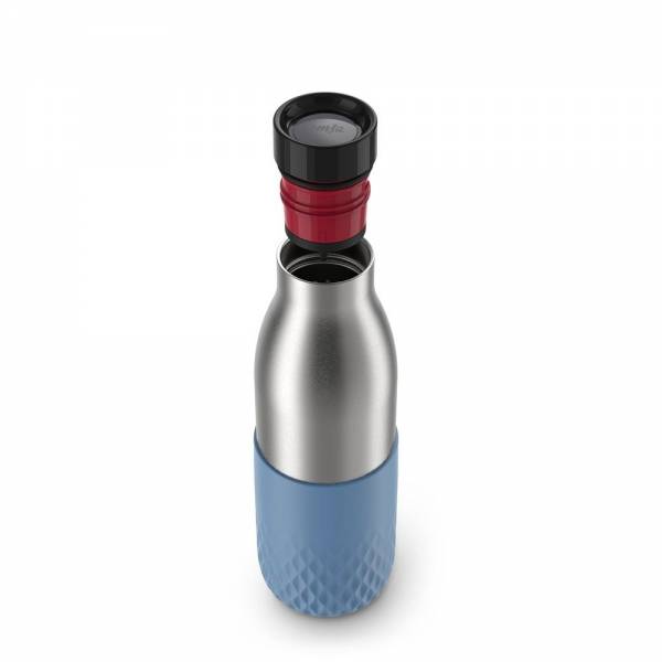 BLUDROP Sleeve Hydration bottle 0.5L Water Blue Emsa