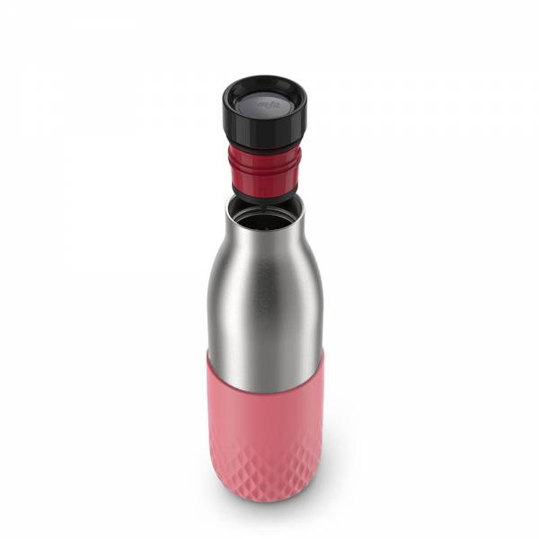 BLUDROP Sleeve Hydratation bottle 0.5L Coral Emsa