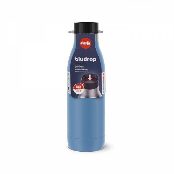 BLUDROP Hydration bottle 0.5L Water Blue Emsa