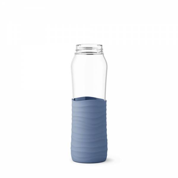 DRINK2GO Drinkfles glas 0.7L water bleu 