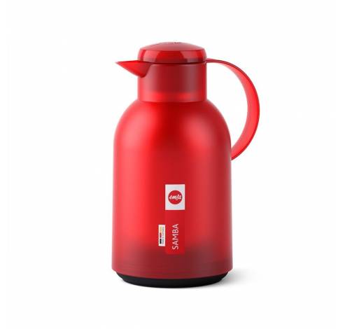 SAMBA Isoleerkan 1,5L Rood transparant  Emsa