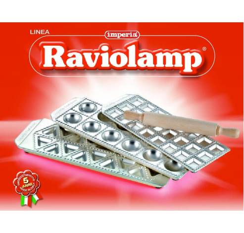Raviolamp raviolimat voor 12 ronde ravioli met deegrol  Imperia