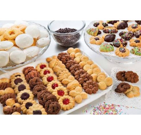 Cookies koekjespers met 14 vormen en 4 spuitmonden  Imperia