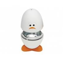 Egghead cuiseur à œuf pour micro. en mat. synth. et alu blanc Ø 7.6cm H 12cm 