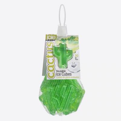 Cactus set de 20 glaçons réutilisables vert 