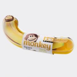 Monkey fruitdoos voor banaan uit kunststof 22.9x8.3x4.4cm 