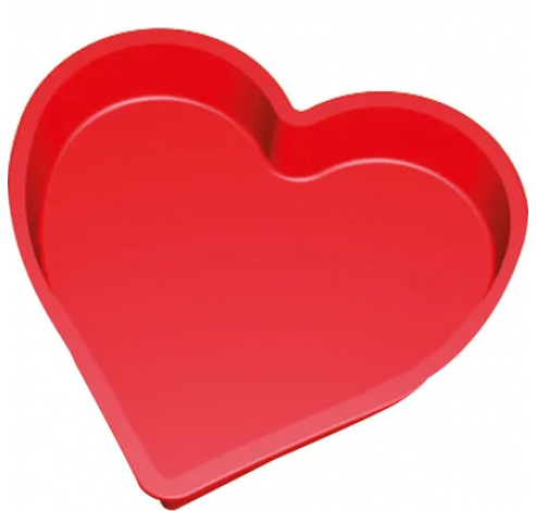 Bakvorm uit silicone rood - hart  Lékué