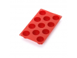 Bakvorm uit silicone voor 11 muffins rood ø 5.3cm H 3cm