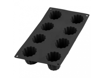 Van toepassing zijn Ambassadeur Carry Bakvorm uit silicone voor 8 cannelés bordelais zwart ø 5.4cm H 4.8cm