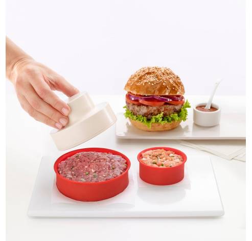 MyBurger hamburgerpers uit silicone en kunststof Ø 11cm H 6cm  Lékué