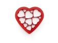 Uitsteekvorm uit ABS voor 12 koekjes - hartjes