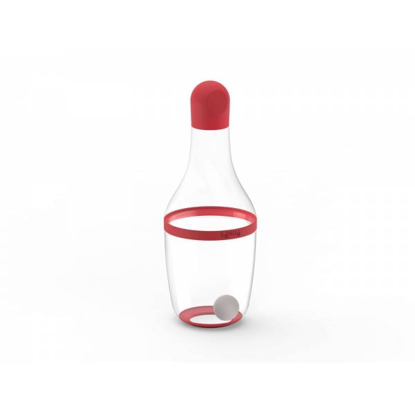 Vinaigrette shaker uit silicone en Tritan rood 180ml 