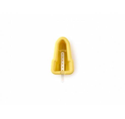 ijsjesvorm uit silicone en kunststof geel - raket 5.6x11.5x2.6cm  Lékué