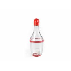 Lékué shaker voor beslag of room uit silicone en Tritan rood 700ml 