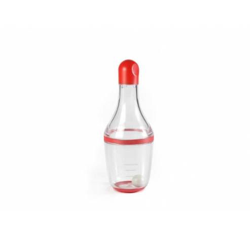 shaker voor beslag of room uit silicone en Tritan rood 700ml  Lékué