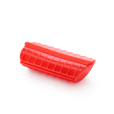 Magnetron stomer voor 1-2 personen uit silicone rood 24x12.4x5cm 