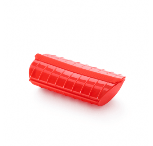 Magnetron stomer voor 1-2 personen uit silicone rood 24x12.4x5cm  Lékué
