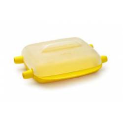 Lékué maïskolfkoker voor de magnetron uit kunststof geel 21.8x21.8x9.3cm 