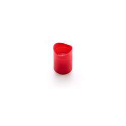 Lékué 6 bakvormen shotglas - silicone rood Ø 5cm H 6.8cm met Decomax deegspuit 