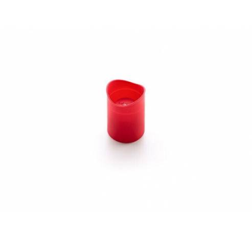 6 bakvormen shotglas - silicone rood Ø 5cm H 6.8cm met Decomax deegspuit  Lékué