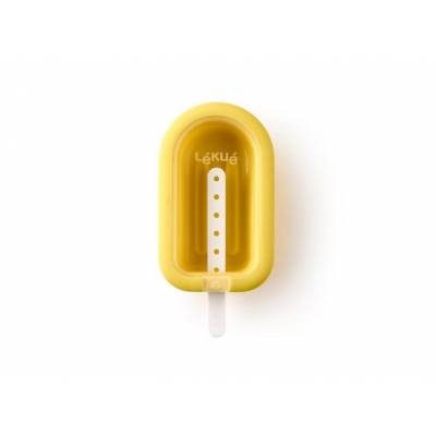 ijsjesvorm uit silicone en kunststof geel 16.5x7.5x2.6cm  Lékué