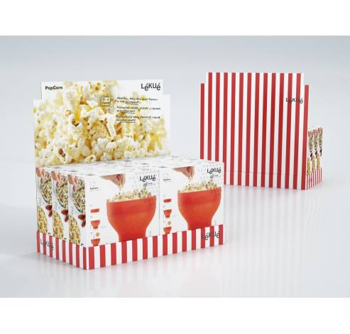 Opvouwbare popcornmaker voor magnetron Ø 20cm H 14.5cm  Lékué